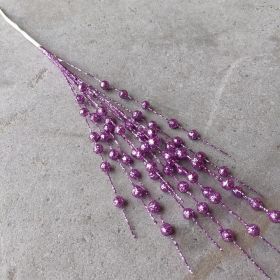 Christmas Decorations 43cm 12 Fork Gold Powder (Option: Purple-43cm)