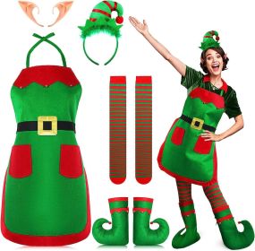 Christmas Cos Clothing Supplies Party (Option: Green 1-Free Size)