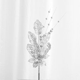 Golden Pink Lily Ornamental Branch Christmas Tree (Option: White-42cm)