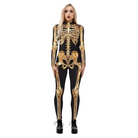 Wansheng Jumpsuit European And American Printed Jumpsuit (Option: BAX216-S)