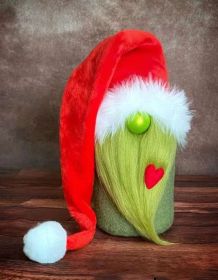 Christmas Red Love Faceless Doll Ornaments (Option: F1 35 Arm Free Style)