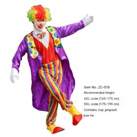 Halloween Adult And Children Clown Costume Stage Suit (Option: ZC 018-5XL)