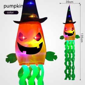 Halloween Led Colored Lamp Skull Frame Hair Dryer Decorative Lights (Option: Colorful Pumpkin)