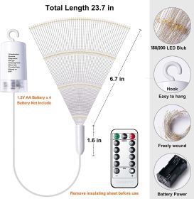 Christmas Fireworks Chandelier Lighting Chain Camping Canopy Decoration (Option: Color 8 Mode-Fireworks Lamp 150 Light)