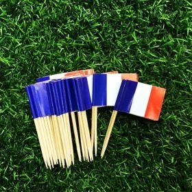 65mm Paper Flag Toothpick (Option: 100 In France)