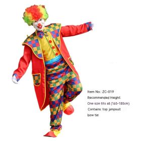 Halloween Adult And Children Clown Costume Stage Suit (Option: ZC 019-5XL)