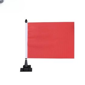 External Car Mounted Red Flag Insertion With Pole Buckle (Option: Short)