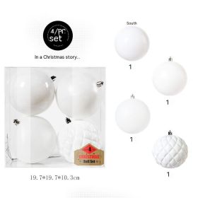 Christmas Decorations 10cm Hanging Ball (Option: White-10CM)