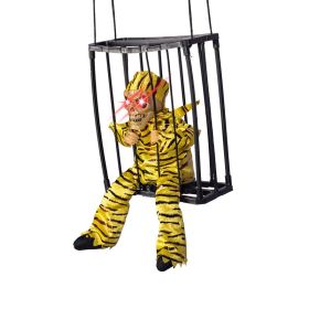 Induction Activated Voice Controlled Halloween Glow Cage Ghost (Option: Golden Eyes Open)