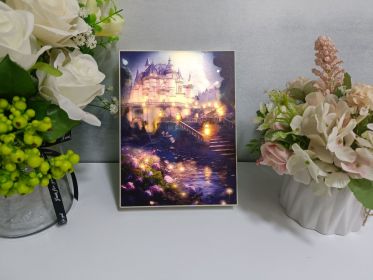 Small Night Lamp Decorative Photo Frame (Option: Dream Castle-Rechargeable Dimming)