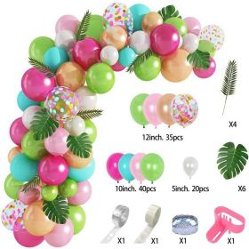 Animal Head Birthday Party Balloon Jungle Set Monstera Theme (Option: Style 16)