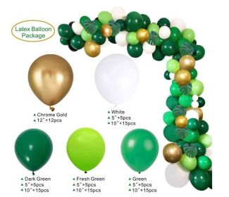 Animal Head Birthday Party Balloon Jungle Set Monstera Theme (Option: Style 15)