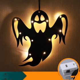 Halloween LED Decorative Lights Luminescent Spider Listing Home Decor Lamp (Option: Ghost-Electronic)