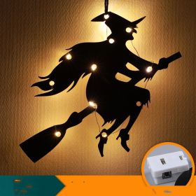 Halloween LED Decorative Lights Luminescent Spider Listing Home Decor Lamp (Option: Wizard-Electronic)