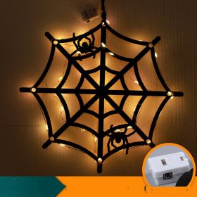 Halloween LED Decorative Lights Luminescent Spider Listing Home Decor Lamp (Option: Spider Web-Electronic)