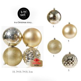 Christmas Decorations 10cm Hanging Ball (Option: Gold-10CM)