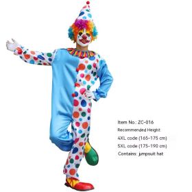 Halloween Adult And Children Clown Costume Stage Suit (Option: ZC 016-5XL)