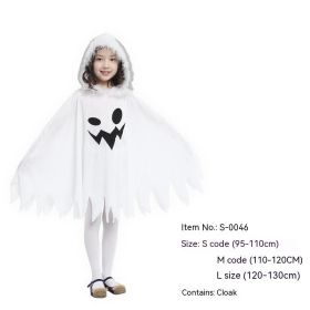 Halloween White Hooded Ghost Dress (Option: S0046-L)