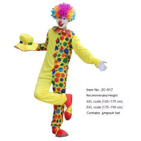 Halloween Adult And Children Clown Costume Stage Suit (Option: ZC 017-5XL)