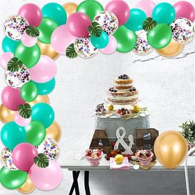 Animal Head Birthday Party Balloon Jungle Set Monstera Theme (Option: Style 29)