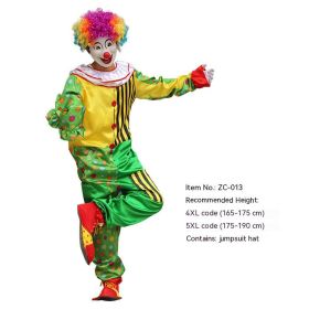 Halloween Adult And Children Clown Costume Stage Suit (Option: ZC 013-5XL)
