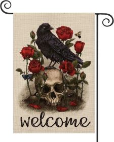 Garden Halloween Pumpkin Witch Flag (Option: 2)