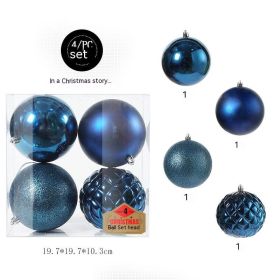 Christmas Decorations 10cm Hanging Ball (Option: Blue-10CM)