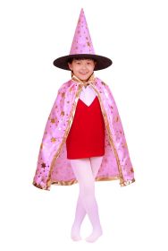 Halloween Children's Cloak Costume SIX STAR Cloak (Option: Pink-Free Size)