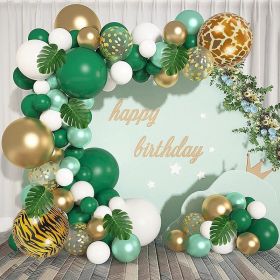 Animal Head Birthday Party Balloon Jungle Set Monstera Theme (Option: Style 5)