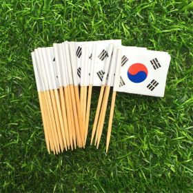 65mm Paper Flag Toothpick (Option: Korea 100)