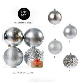 Christmas Decorations 10cm Hanging Ball (Option: Silver-10CM)