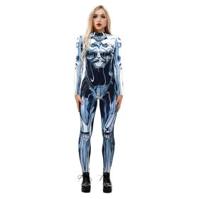 Wansheng Jumpsuit European And American Printed Jumpsuit (Option: BAX220-XL)