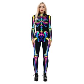 Wansheng Jumpsuit European And American Printed Jumpsuit (Option: BAX225-XL)